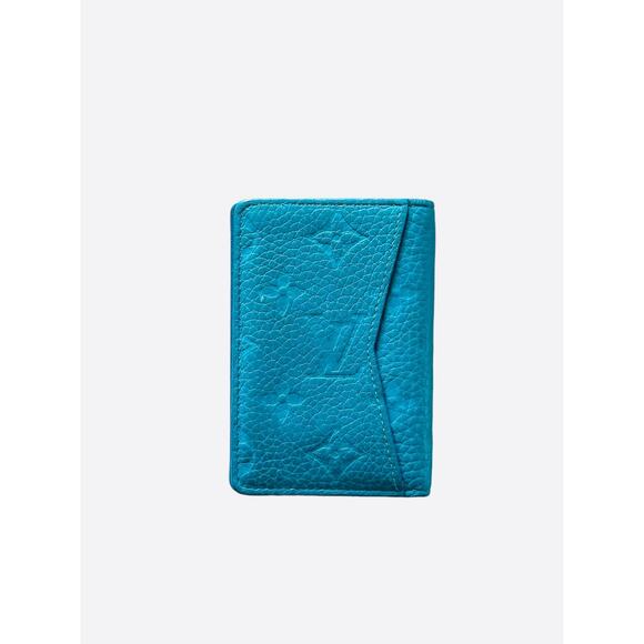 Louis Vuitton Blue Taurillon Monogram Pocket Organizer - Picture 2 of 4